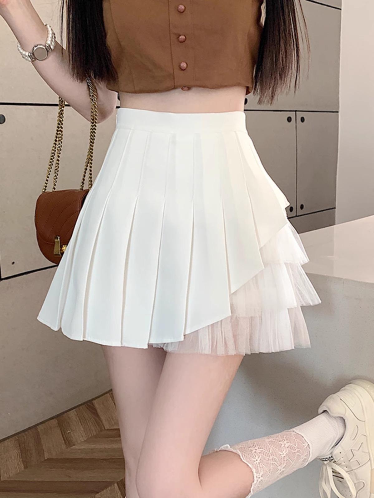 Mesh Pleated Skirt for Women Niche Petite Casual Design-forward Slimming All-match Versatile Short Skirt Slimming A-Line Skirt 3XL
Mesh Pleated Skirt for Women Niche Petite Casual Design-forward Slimming All-match Versatile Short Skirt Slimming A-Line Skirt 3XL