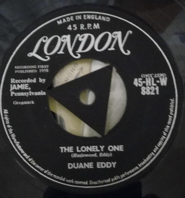 7inch Record DUANE EDDY - The Lonely One / Detour 45HLW8821 London Records 1958 UK Rock Used
7inch Record DUANE EDDY - The Lonely One / Detour 45HLW8821 London Records 1958 UK Rock Used