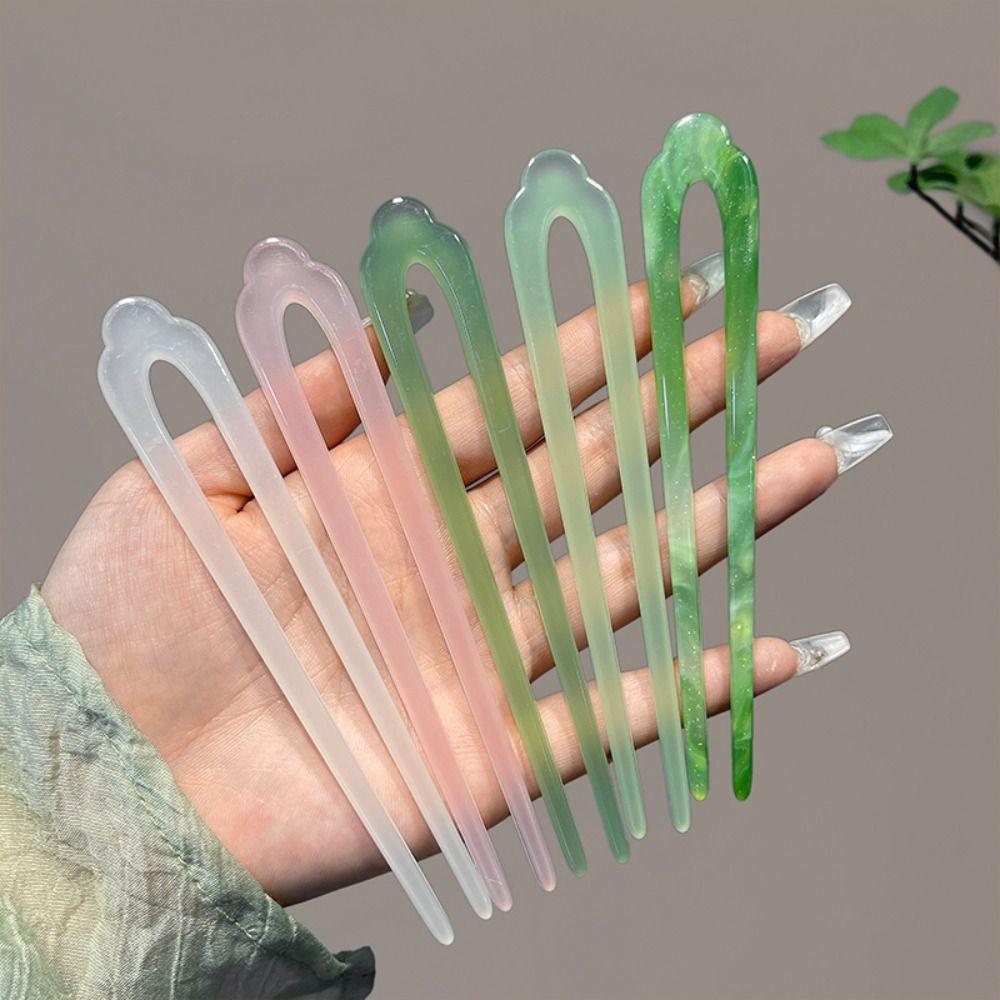 Chinese Style Chinese Style Hair Stick Acetic Acid U Shape Hairpin Classical Cheongsam pink-B
Chinese Style Chinese Style Hair Stick Acetic Acid U Shape Hairpin Classical Cheongsam pink-B