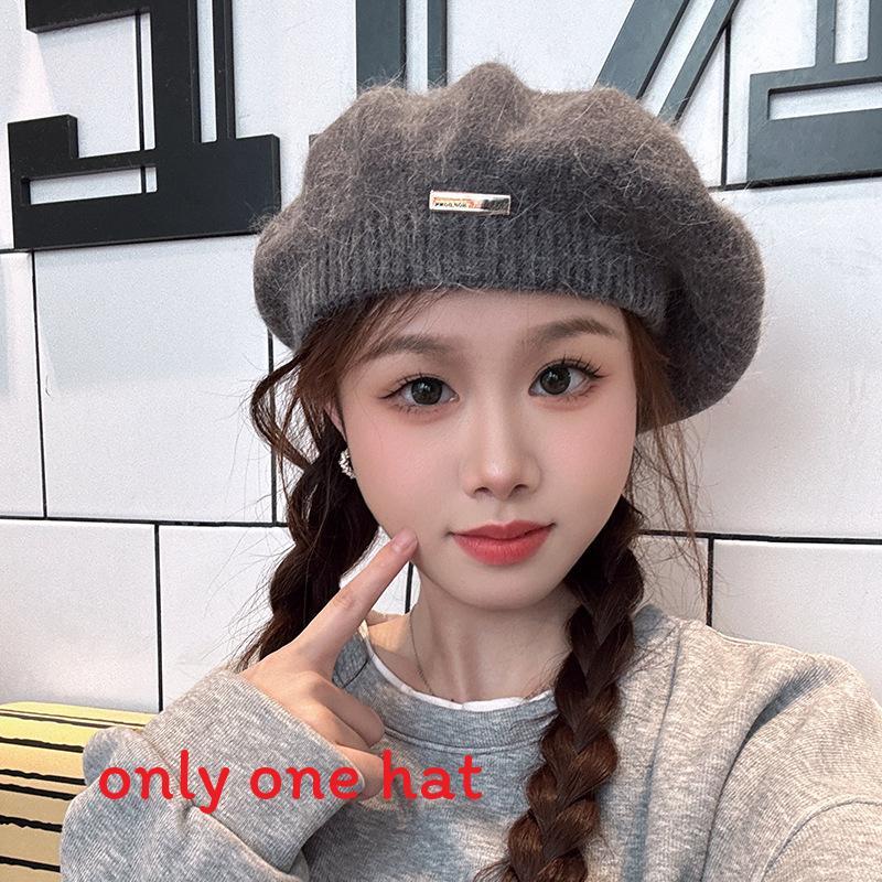 Korean Bunny Fur Beret Hat With Embroidered Letters For Winter And Fall Fashion Gray Metal
Korean Bunny Fur Beret Hat With Embroidered Letters For Winter And Fall Fashion Gray Metal
