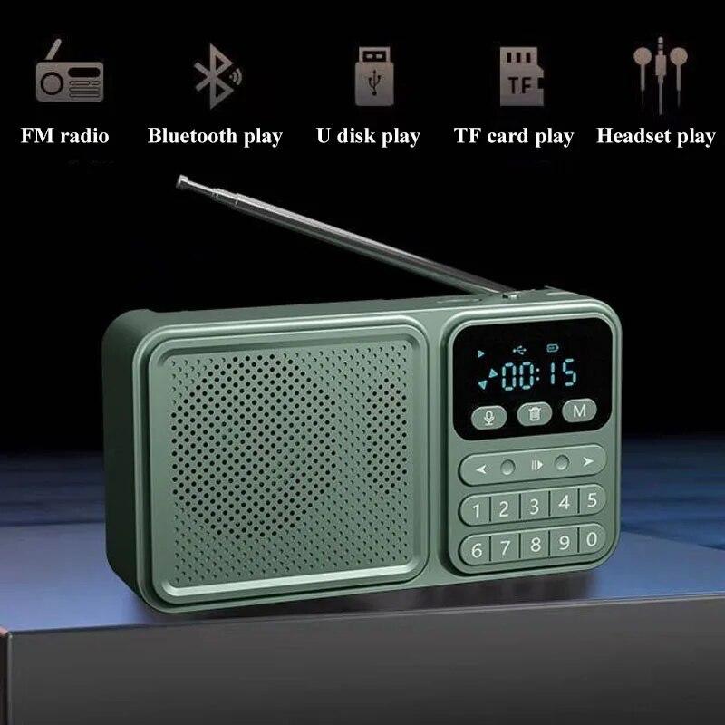 Портативный DSP FM-радио, мини-карманный солнечный аварийный радиоприемник, беспроводной Bluetooth-динамик со светодиодным дисплеем, USB-музыкальный плеер
Портативный DSP FM-радио, мини-карманный солнечный аварийный радиоприемник, беспроводной Bluetooth-динамик со светодиодным дисплеем, USB-музыкальный плеер