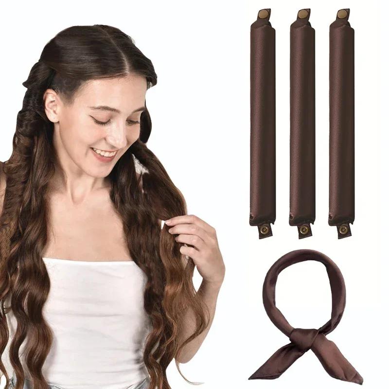 Hair Heatless Curler Satin Curling Rod Headband No Heat Hair Rollers Lazy Curls Soft Curlers Sleeping Rods Hair Styling Tool
Hair Heatless Curler Satin Curling Rod Headband No Heat Hair Rollers Lazy Curls Soft Curlers Sleeping Rods Hair Styling Tool