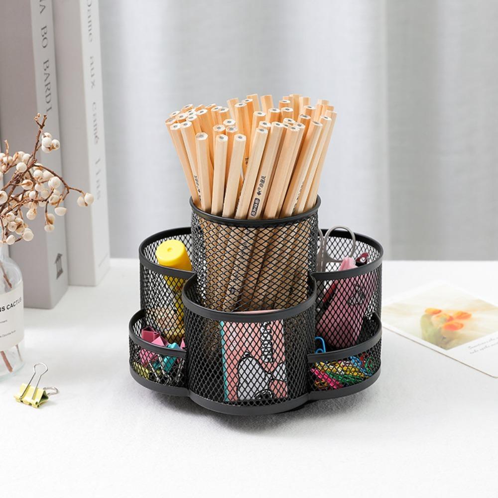Creative Multifunctional Large Storage Metal Rotating Pen Holder 7 Compartments Office Desk Holder
Creative Multifunctional Large Storage Metal Rotating Pen Holder 7 Compartments Office Desk Holder
