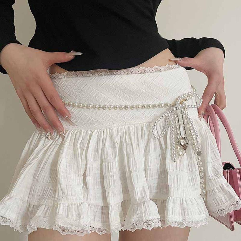 Elegant Bowknot Pearl Belt Luxury Design Thin Chain Waistband Decorative Jewelry Waist Chain
Elegant Bowknot Pearl Belt Luxury Design Thin Chain Waistband Decorative Jewelry Waist Chain