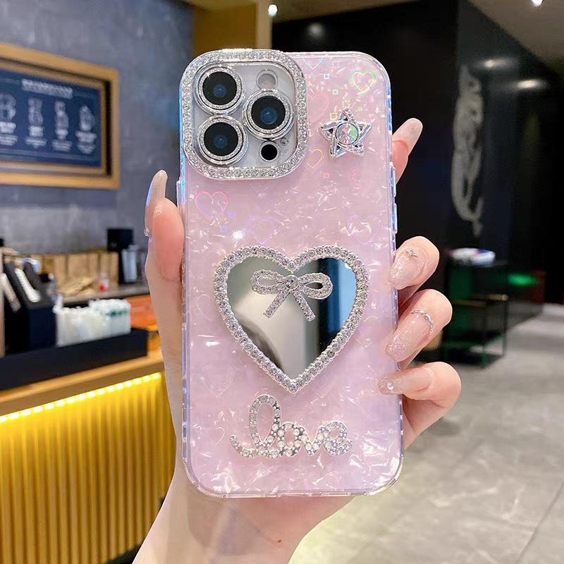 Porous Love Shell Rhinestone Heart Case for iPhone 17 Pro Max/15 Pro/IP11 iPhone 13 Pro Max
Porous Love Shell Rhinestone Heart Case for iPhone 17 Pro Max/15 Pro/IP11 iPhone 13 Pro Max