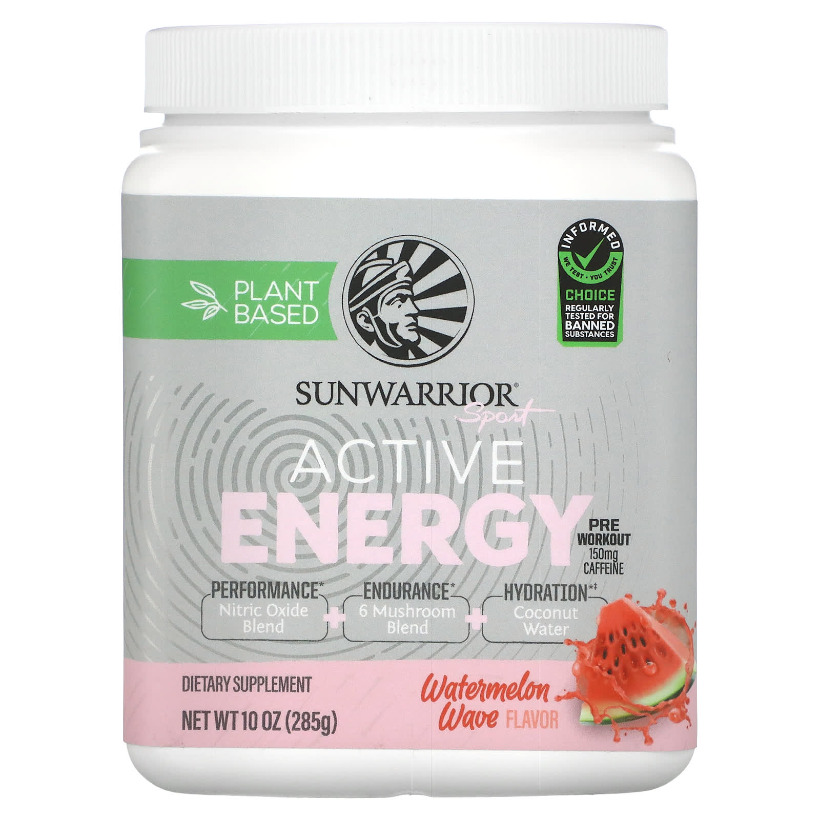 Sunwarrior, Sports, Active Energy Pre-Workout Supplement, Watermelon Wave, 10 oz (285 g)
Sunwarrior, Sports, Active Energy Pre-Workout Supplement, Watermelon Wave, 10 oz (285 g)