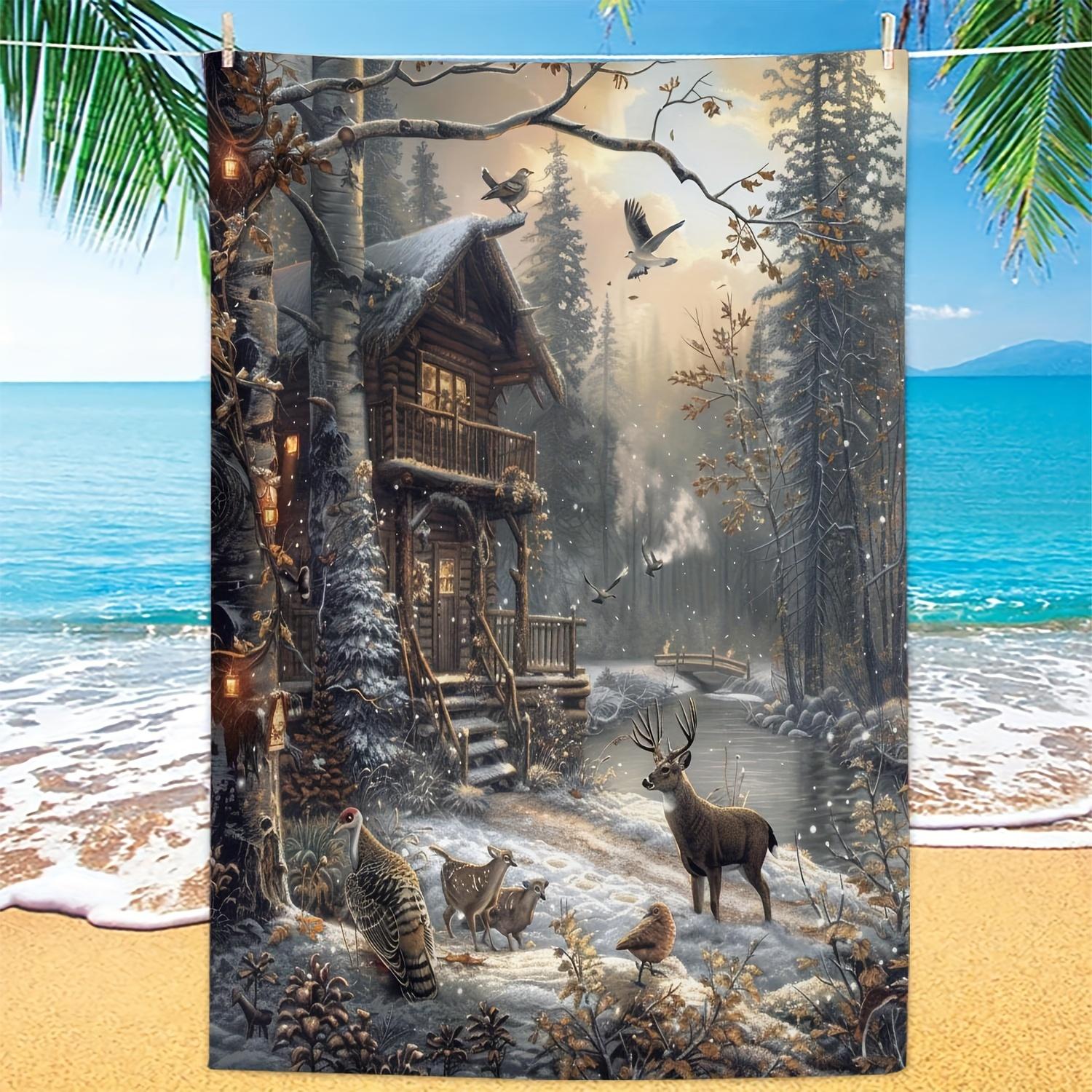 1PC Winter Reindeer Pattern Microfiber Beach Towel, Bath Towel for Summer Beach W40*H60(CM)
1PC Winter Reindeer Pattern Microfiber Beach Towel, Bath Towel for Summer Beach W40*H60(CM)
