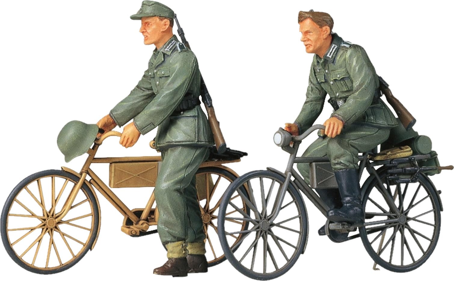 Tamiya 1/35 Серія військових мініатюр №. 240 Німецька армія Піхотний велосипед Маршовий набір Пластикова модель 35240
Tamiya 1/35 Серія військових мініатюр №. 240 Німецька армія Піхотний велосипед Маршовий набір Пластикова модель 35240