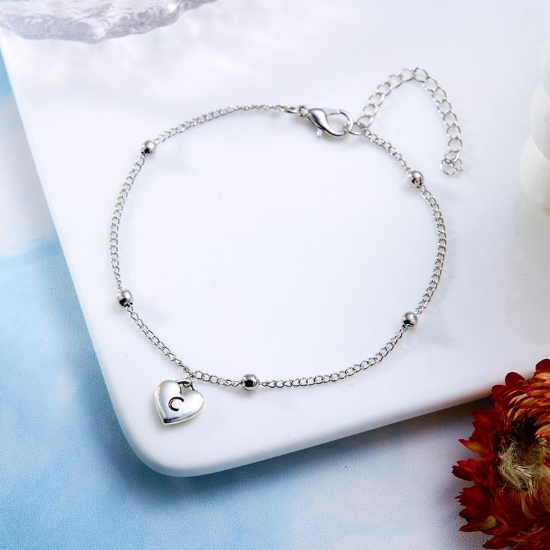 A- Z Initial Letter Anklets For Women Silver Color Heart Pendant 26 Alphabet Anklet Bracelet On Leg Foot Beach Party Jewelry
A- Z Initial Letter Anklets For Women Silver Color Heart Pendant 26 Alphabet Anklet Bracelet On Leg Foot Beach Party Jewelry