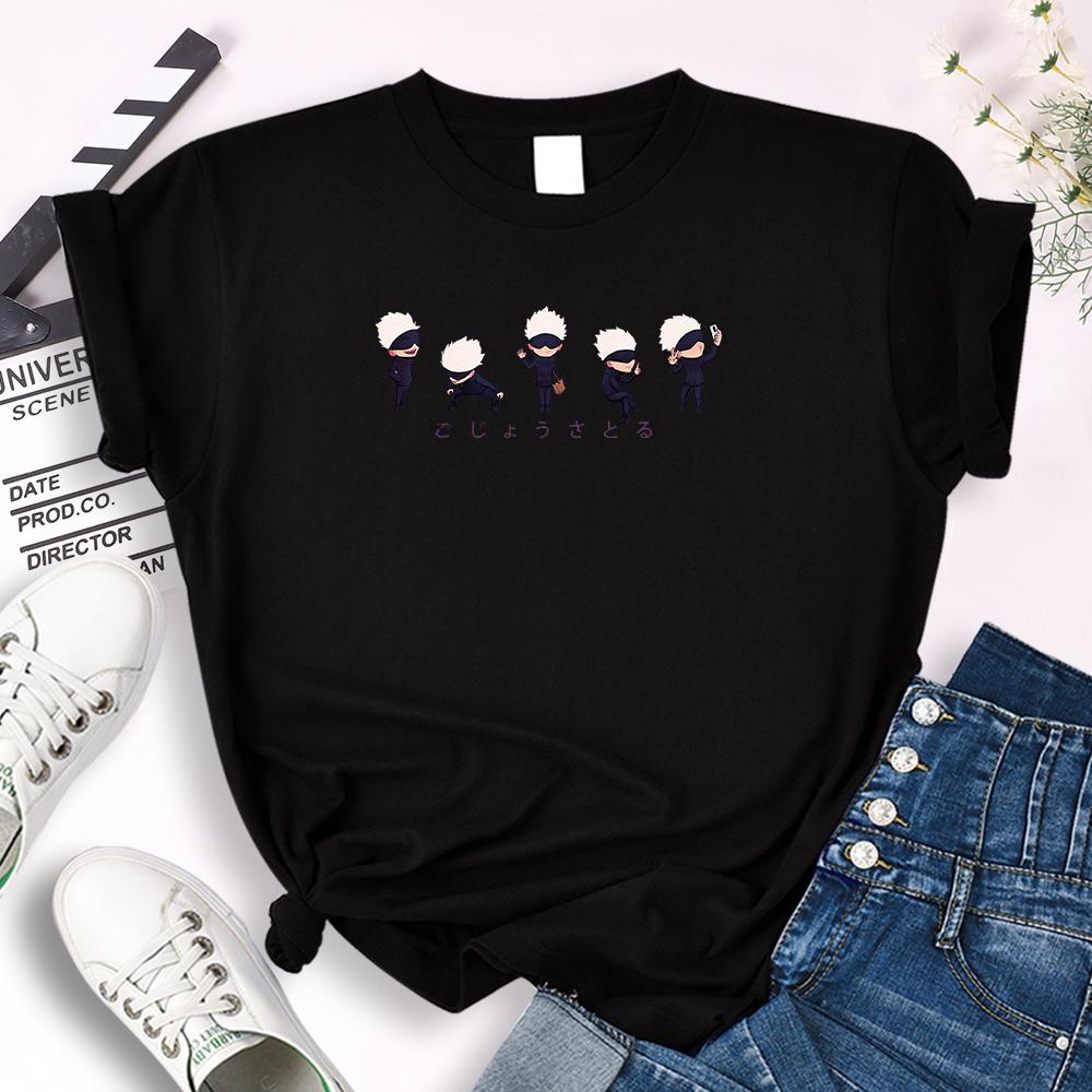 T-Shirt Women Anime Jujutsu Kaisen Gojo Satoru Printing Top Women Big Size O-Neck Tee Comfortable Skin-Friendly Slim Soft Tshirt M чорний
T-Shirt Women Anime Jujutsu Kaisen Gojo Satoru Printing Top Women Big Size O-Neck Tee Comfortable Skin-Friendly Slim Soft Tshirt M чорний