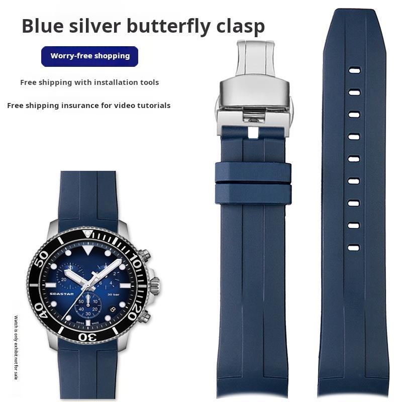 21 22мм Чоловічий гумовий ремінець для годинника For 1853 Tissot Starfish Diving T120 Зігнутий кінець Силіконовий ремінець для годинника T120417 T120.407 T116 Браслет 22mm Quartz
21 22мм Чоловічий гумовий ремінець для годинника For 1853 Tissot Starfish Diving T120 Зігнутий кінець Силіконовий ремінець для годинника T120417 T120.407 T116 Браслет 22mm Quartz