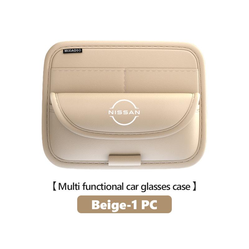 For Nissan Car Sunglass Storage Box Napa Leather Visor Glasses Holder Organizer Pulsar Skyline Patrol Navara Micra X-Trail
For Nissan Car Sunglass Storage Box Napa Leather Visor Glasses Holder Organizer Pulsar Skyline Patrol Navara Micra X-Trail