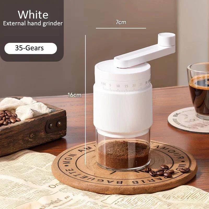 Manual Coffee Grinder External 35-Gears Adjustable Espresso Bean Coffee Grinder Mill Ceramic Grinding Core Coffee Maker for Home білий
Manual Coffee Grinder External 35-Gears Adjustable Espresso Bean Coffee Grinder Mill Ceramic Grinding Core Coffee Maker for Home білий