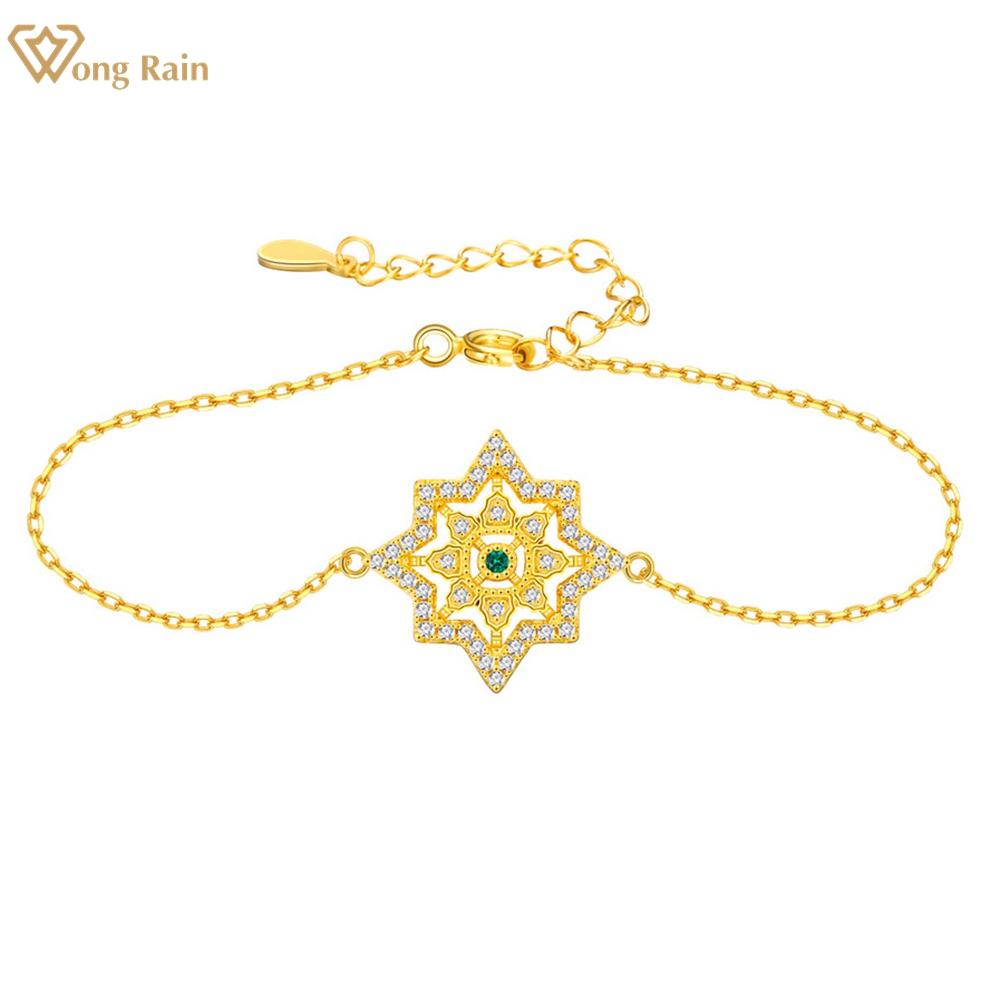 Wong Rain Bohemia, 100% стерлинговое серебро 925 пробы, AAAAA, цирконы, драгоценный камень, браслет со звездой для женщин, свадебная вечеринка, ювелирные изделия, подарки 17 CM +5CM зелёный/белого золота
Wong Rain Bohemia, 100% стерлинговое серебро 925 пробы, AAAAA, цирконы, драгоценный камень, браслет со звездой для женщин, свадебная вечеринка, ювелирные изделия, подарки 17 CM +5CM зелёный/белого золота