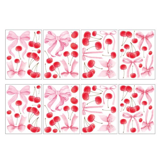 8 Sheets Bow Stickers for Kids Room Watercolor Bowknot Cherries Blueberries Wall Decals for Birthday Party Girls Bedroom Home Decor рожевий
8 Sheets Bow Stickers for Kids Room Watercolor Bowknot Cherries Blueberries Wall Decals for Birthday Party Girls Bedroom Home Decor рожевий