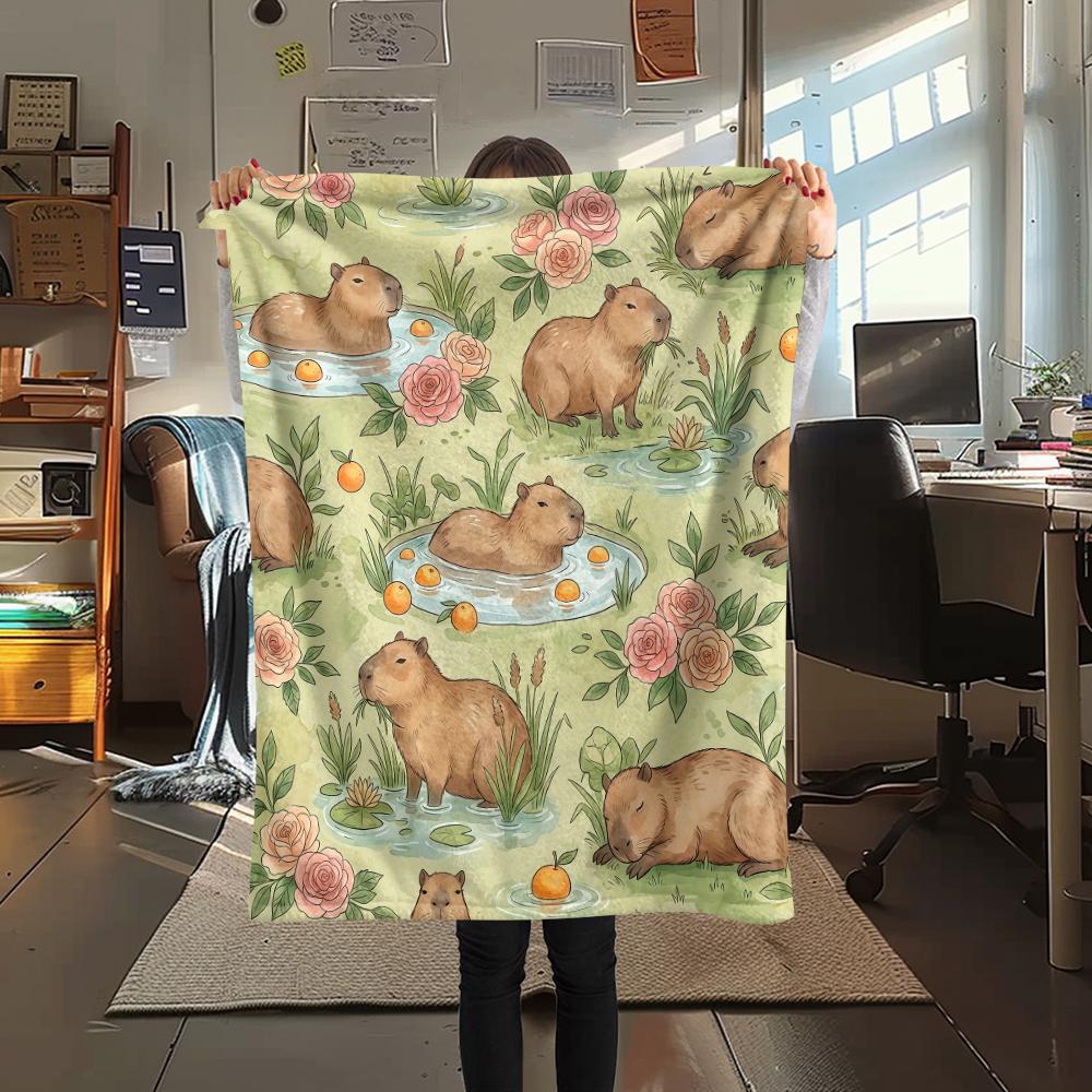 Retro animal penguin Capibala Print Flannel Blanket High quality Comfortable for All Seasons Home Decor Warmth and Comfort Perfect for Christmas Gifts 80cm x 120cm
Retro animal penguin Capibala Print Flannel Blanket High quality Comfortable for All Seasons Home Decor Warmth and Comfort Perfect for Christmas Gifts 80cm x 120cm