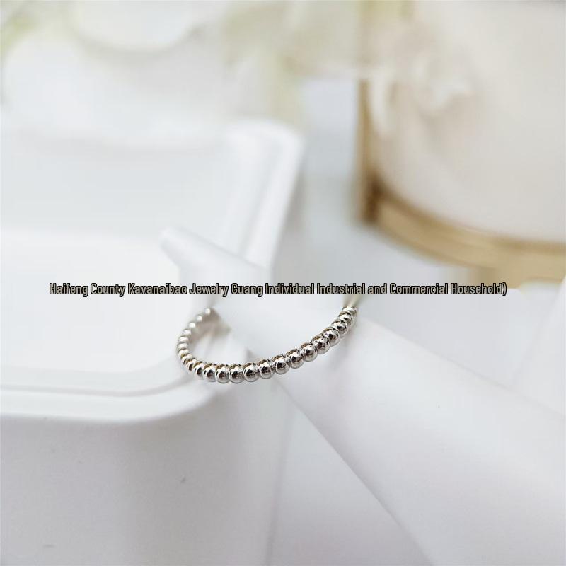 Exquisite Unisex Single-Row Bead Stacking Ring Size 7
Exquisite Unisex Single-Row Bead Stacking Ring Size 7