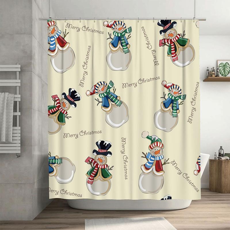 Tu Christmas Shower Curtain Festive Holiday Decor Farmhouse Reversible Waterproof Bathroom Curtains Holiday Home Decorating Xmas W60H190(CM)-1 Pcs
Tu Christmas Shower Curtain Festive Holiday Decor Farmhouse Reversible Waterproof Bathroom Curtains Holiday Home Decorating Xmas W60H190(CM)-1 Pcs