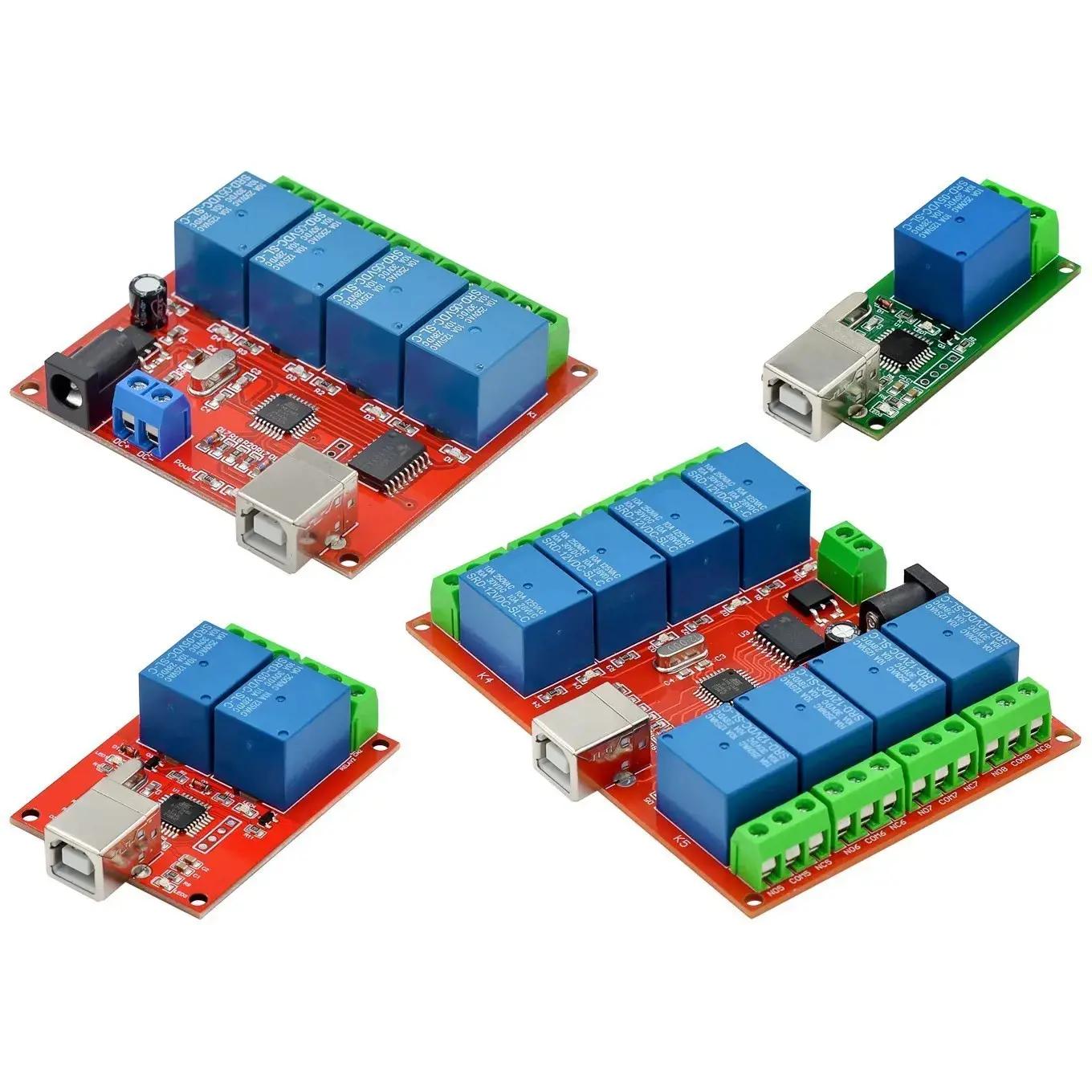 5V 12V 24V USB Relay Control Switch 1 2 4 8 Channel Programmable Computer Control for Smart Home PC Smart Controller
5V 12V 24V USB Relay Control Switch 1 2 4 8 Channel Programmable Computer Control for Smart Home PC Smart Controller