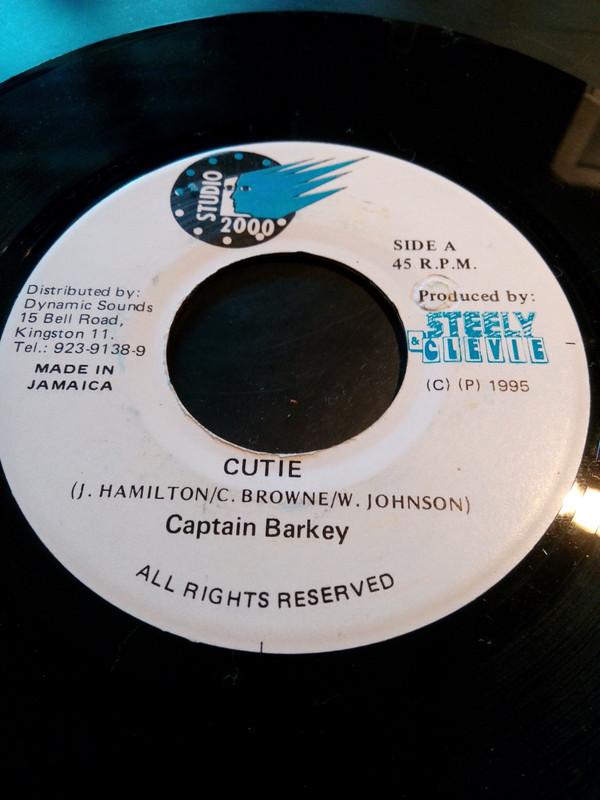 7inch Record CAPTAIN BARKEY - Cutie NONE Studio 2000 1995 Jamaica Reggae, Ska & Dub Used
7inch Record CAPTAIN BARKEY - Cutie NONE Studio 2000 1995 Jamaica Reggae, Ska & Dub Used