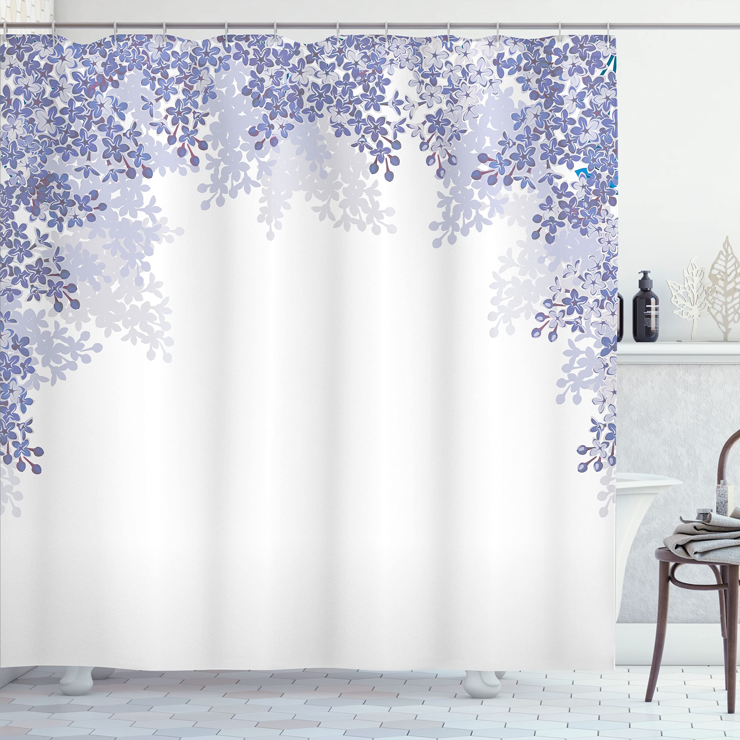 Шторка для душа «Цветение вишни», Весенний цветочный японский декор для ванной комнаты из полиэстера, Водонепроницаемая шторка для ванны с крючками W90xH180cm(35x70 in)
Шторка для душа «Цветение вишни», Весенний цветочный японский декор для ванной комнаты из полиэстера, Водонепроницаемая шторка для ванны с крючками W90xH180cm(35x70 in)