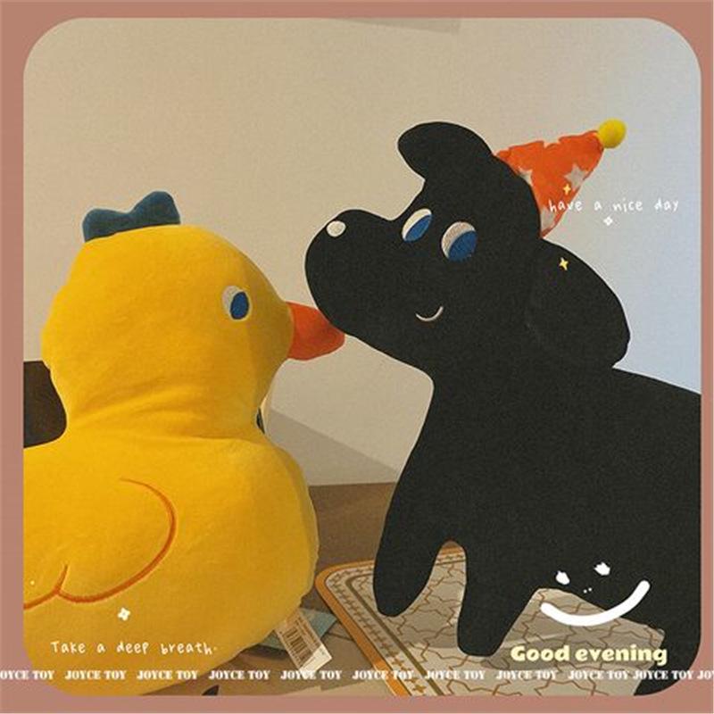 Quirky Black Dog Pillow, Cute Frog Plush, Yellow Duck Cushion for Sofa, Women’s Niche Doll Toy. Standard
Quirky Black Dog Pillow, Cute Frog Plush, Yellow Duck Cushion for Sofa, Women’s Niche Doll Toy. Standard