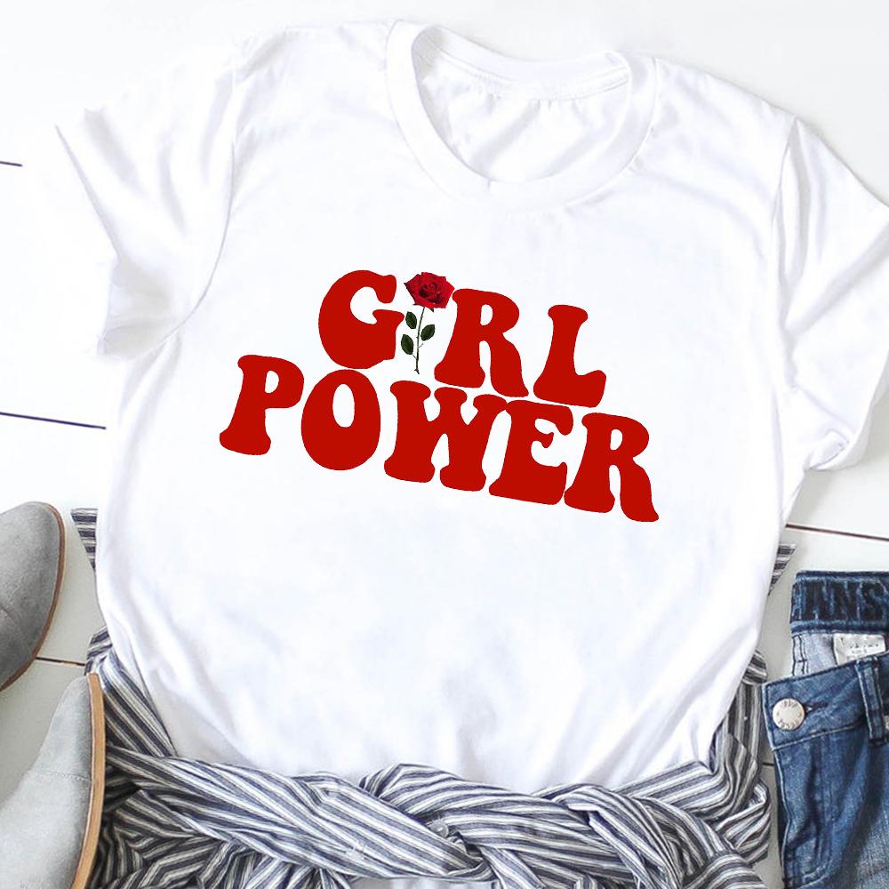 Girl Power Flower Letters Feminist Women T-Shirts Harajuku O-Neck Casual Ladies Tee Tops Clothing Cute Print Top Female T Shirt XXXL білий
Girl Power Flower Letters Feminist Women T-Shirts Harajuku O-Neck Casual Ladies Tee Tops Clothing Cute Print Top Female T Shirt XXXL білий