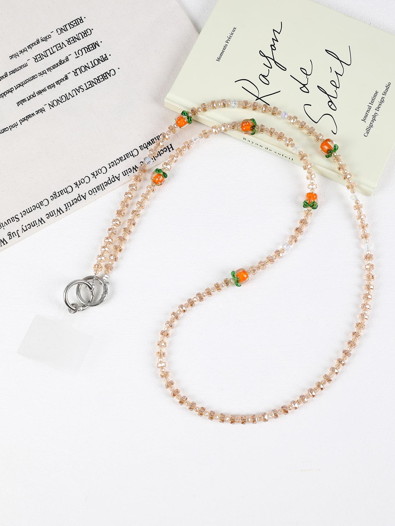 Multi Color Fashionable Small Fresh Persimmon Ruyi Glass Bead Mobile Pendant Niche Ins Crossbody Chain With Card Other
Multi Color Fashionable Small Fresh Persimmon Ruyi Glass Bead Mobile Pendant Niche Ins Crossbody Chain With Card Other