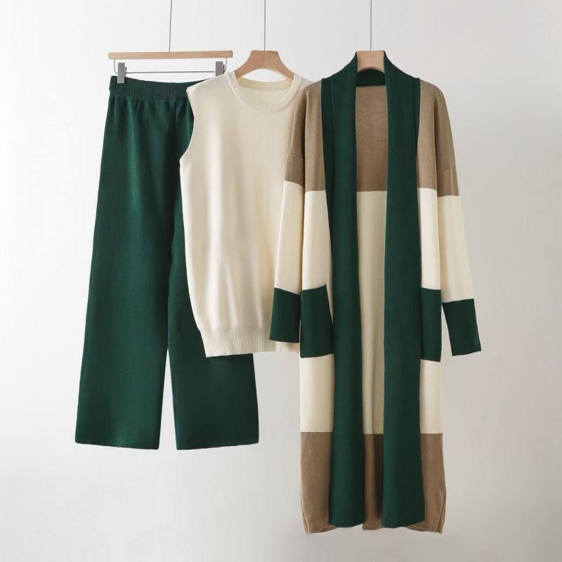 2025 European Fashion Loose Knit Cardigan & Wide-Leg Pants Set One Size
2025 European Fashion Loose Knit Cardigan & Wide-Leg Pants Set One Size