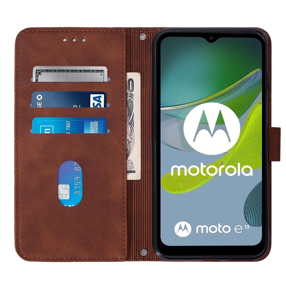 For Motorola Moto E13 4G Leather Case with Shoulder Strap Wallet Stand Phone Cover Brown
For Motorola Moto E13 4G Leather Case with Shoulder Strap Wallet Stand Phone Cover Brown