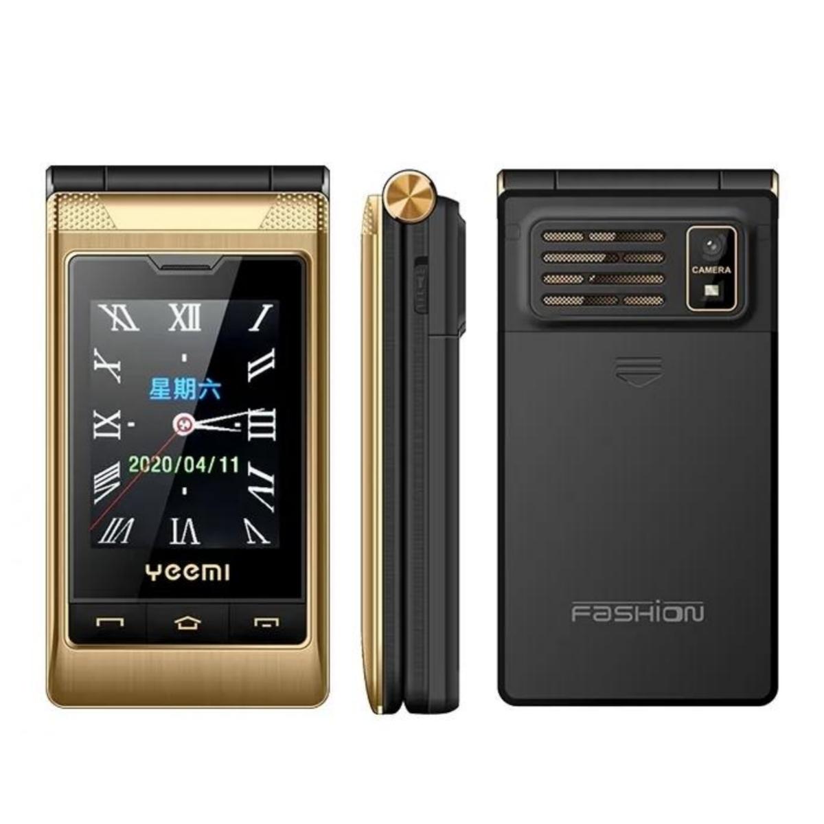 YEEMI G10-1 Мобільний телефон Подарунок Шкіряна сумка Подвійний дисплей Дві SIM-карти 1800mAh Розкладний мобільний телефон Велика клавіатура Великий звук Великий шрифт Кнопковий телефон для літніх людей золотий
YEEMI G10-1 Мобільний телефон Подарунок Шкіряна сумка Подвійний дисплей Дві SIM-карти 1800mAh Розкладний мобільний телефон Велика клавіатура Великий звук Великий шрифт Кнопковий телефон для літніх людей золотий