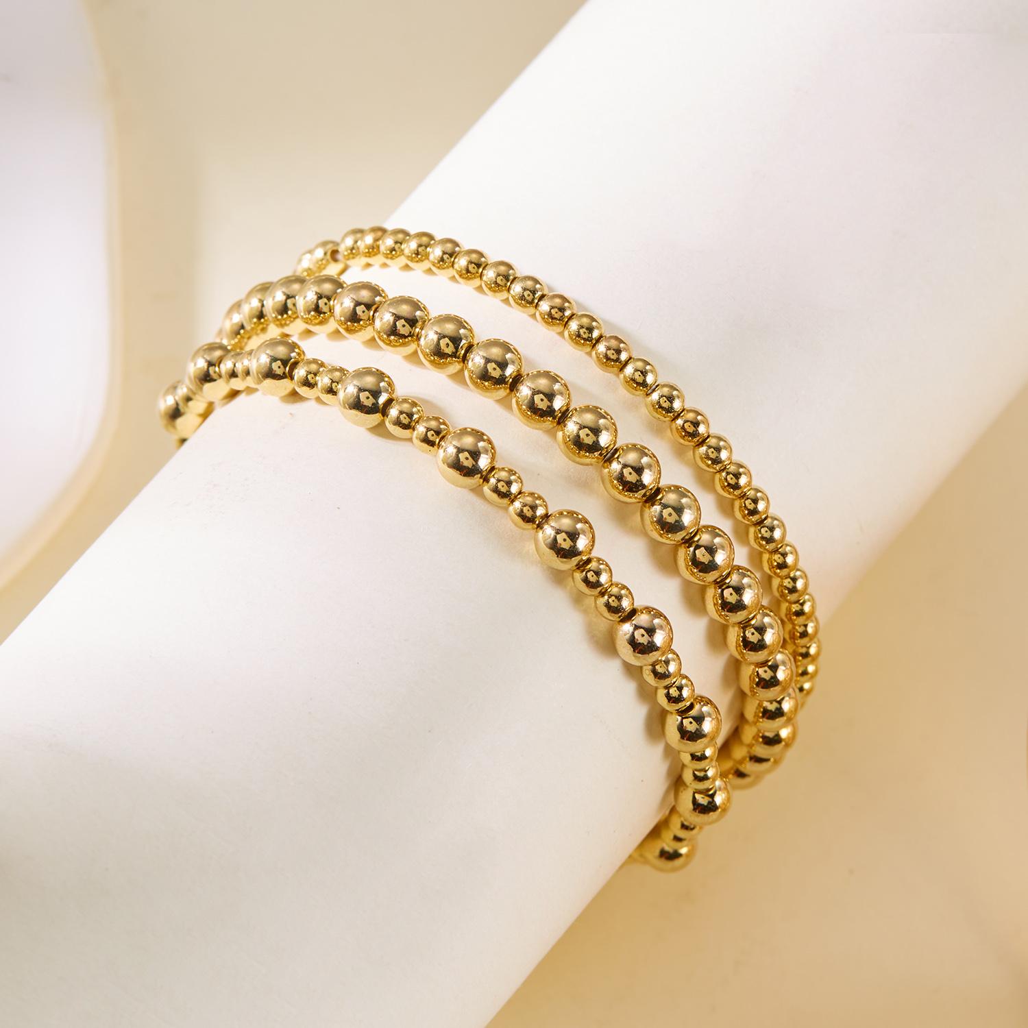 Vintage Handmade Gold Color Beads Bracelets Set for Women Trendy Imitation Pearl Elastic Rope Strand Bracelet Party Boho Jewelry
Vintage Handmade Gold Color Beads Bracelets Set for Women Trendy Imitation Pearl Elastic Rope Strand Bracelet Party Boho Jewelry