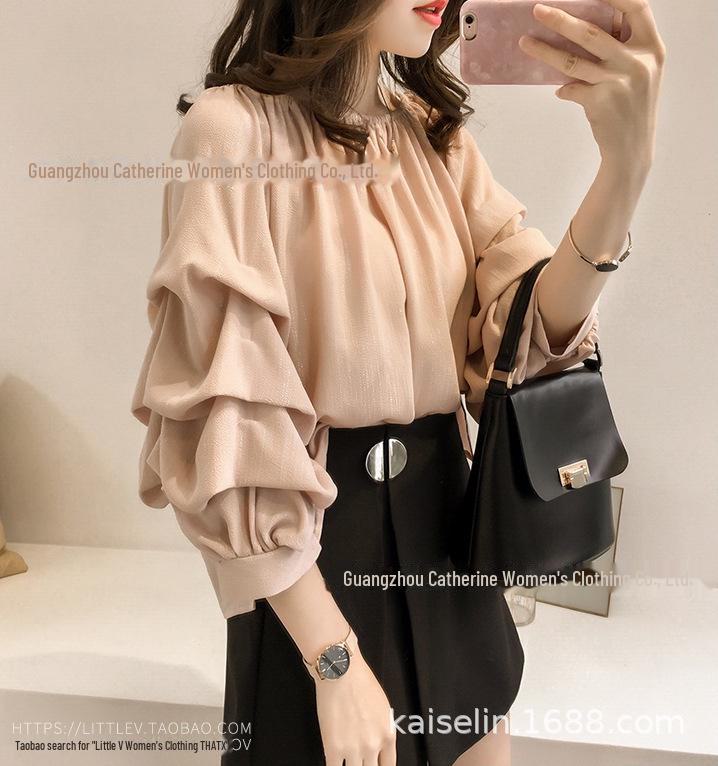 Шифоновая рубашка на одно плечо в корейском стиле 2023 года: Элегантный весенне-осенний топ-пузырь, однотонный, облегающий крой 3XL
Шифоновая рубашка на одно плечо в корейском стиле 2023 года: Элегантный весенне-осенний топ-пузырь, однотонный, облегающий крой 3XL