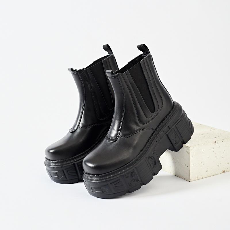 Ботинки Челси на толстой подошве в панк-готическом стиле, новая трендовая женская обувь, модная обувь 44 чёрный
Ботинки Челси на толстой подошве в панк-готическом стиле, новая трендовая женская обувь, модная обувь 44 чёрный