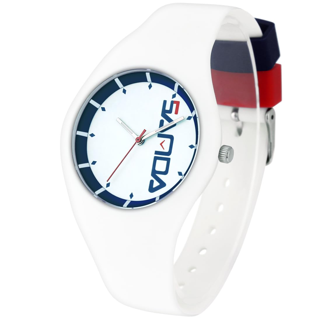 Unisex Watch with Rubber Strap, Water Resistant, Easy to Read, White, for Testing
Unisex Watch with Rubber Strap, Water Resistant, Easy to Read, White, for Testing