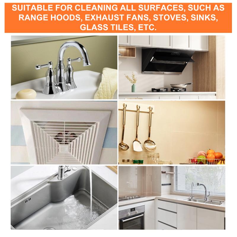Jue-Fish Kitchen Grease Cleaner - Removes Grease And Stains From Household Range Hoods, Stovetops, And Washbasins
Jue-Fish Kitchen Grease Cleaner - Removes Grease And Stains From Household Range Hoods, Stovetops, And Washbasins