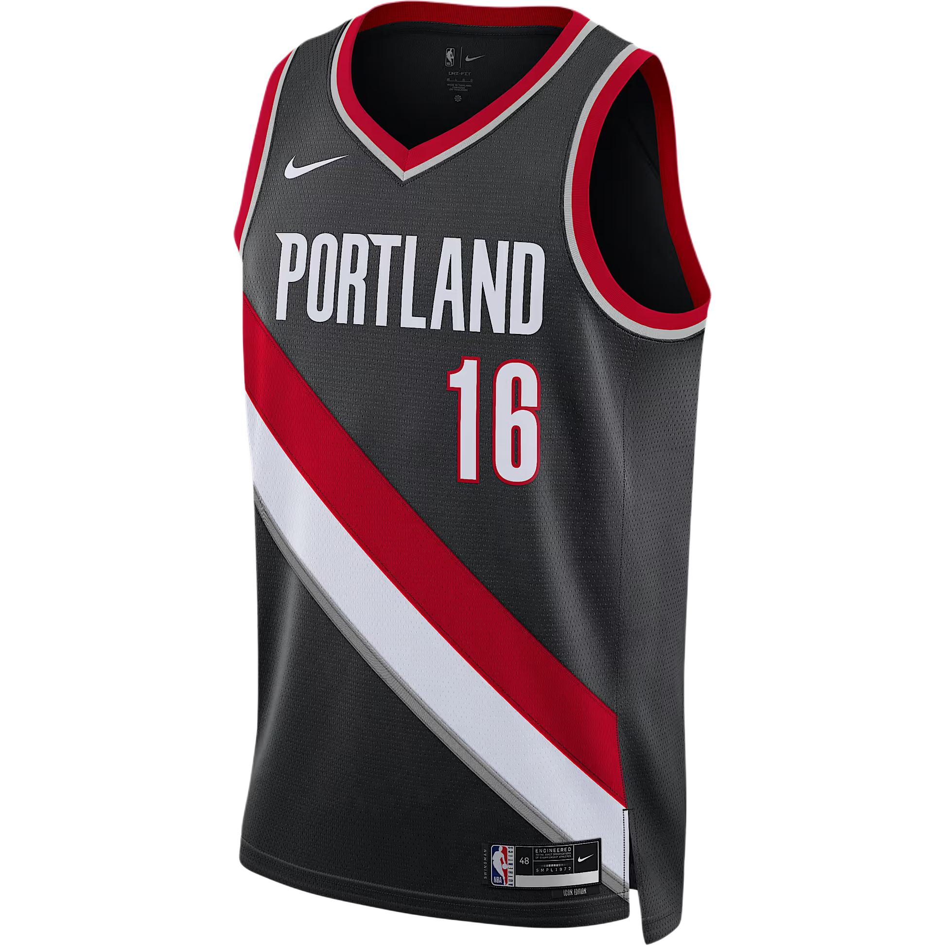 Nike FW25 NBA Portland Trail Blazers Yang Hanshen Icon Edition Dri-FIT Swingman Jersey Men jersey DN2020-021 XL
Nike FW25 NBA Portland Trail Blazers Yang Hanshen Icon Edition Dri-FIT Swingman Jersey Men jersey DN2020-021 XL