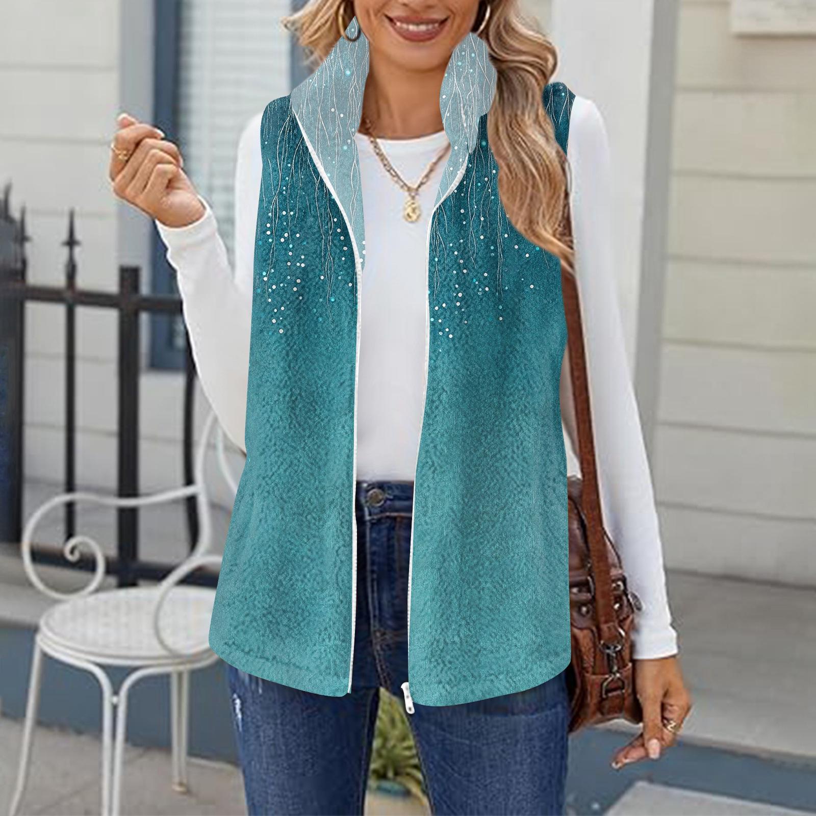 Women Sleeveless Fleece Vest Zip Up Casual Warm Soft Plush Outerwear Lightweight Layering Jacket for Outdoor Activities L
Women Sleeveless Fleece Vest Zip Up Casual Warm Soft Plush Outerwear Lightweight Layering Jacket for Outdoor Activities L