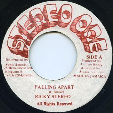 7inch Record RICKY STEREO Falling Apart NONE Stereo One Jamaica Reggae Ska Dub Used
7inch Record RICKY STEREO Falling Apart NONE Stereo One Jamaica Reggae Ska Dub Used