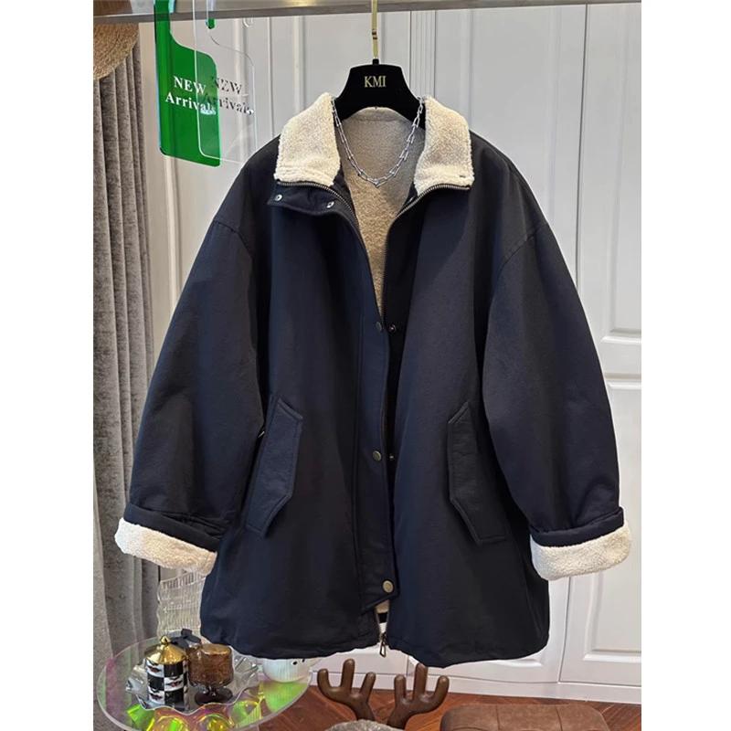Coats for Women Winter Cotton Jacket Fleece-lined Thickened Velvet Windbreaker Loose Casual Coat Top XXL чорний
Coats for Women Winter Cotton Jacket Fleece-lined Thickened Velvet Windbreaker Loose Casual Coat Top XXL чорний