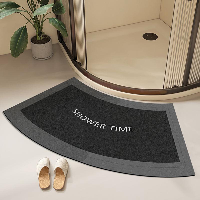 Curved Fan-shaped Bathroom Floor Mat Shower Room Carpet Diatom Mud Strong Absorbent Mat Bathroom Door Anti-slip Foot Mat 40 * 75CM
Curved Fan-shaped Bathroom Floor Mat Shower Room Carpet Diatom Mud Strong Absorbent Mat Bathroom Door Anti-slip Foot Mat 40 * 75CM