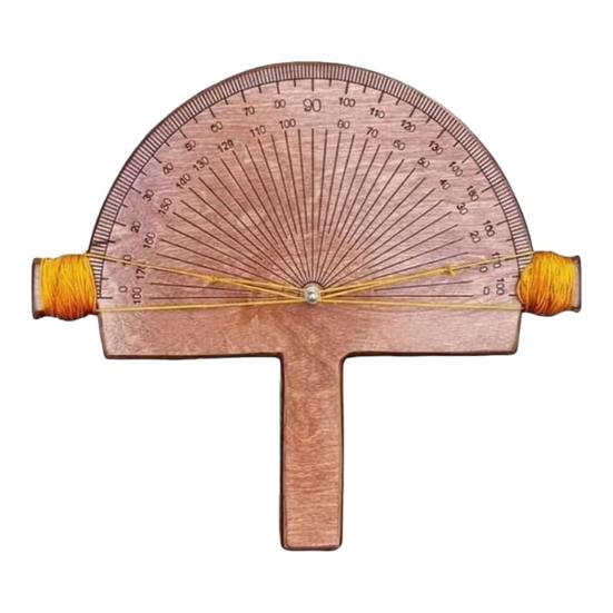 Дерев яний прецизійний кутомір 0-180 градусів круглоголовий транспортир інструмент вимірювальна лінійка для майстра машинобудівника A
Дерев яний прецизійний кутомір 0-180 градусів круглоголовий транспортир інструмент вимірювальна лінійка для майстра машинобудівника A