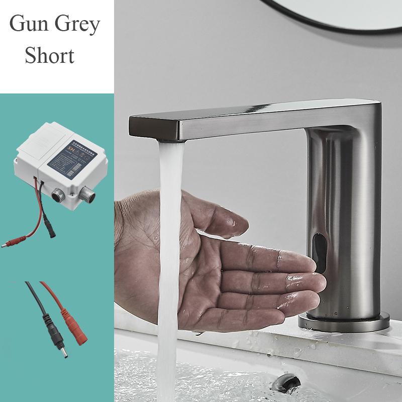 Luxury Matte Black Sensor Bathroom Faucet Cold and Hot Deck Mounted Tap Short and Tall Sink Mixer
Luxury Matte Black Sensor Bathroom Faucet Cold and Hot Deck Mounted Tap Short and Tall Sink Mixer