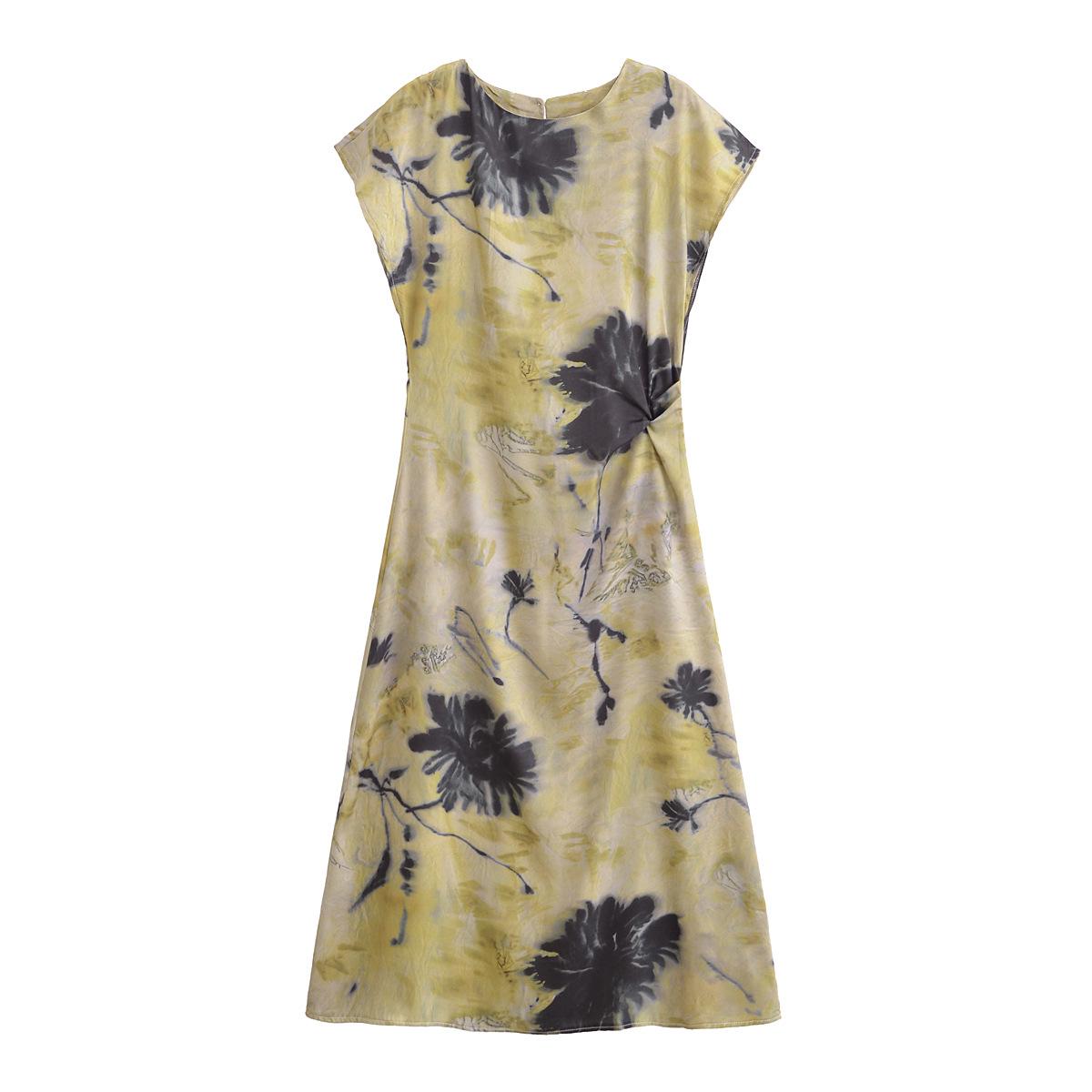 2025 Winter Silk Satin Print Dress: Elegant, Slimming, European and American Style for Women Medium
2025 Winter Silk Satin Print Dress: Elegant, Slimming, European and American Style for Women Medium