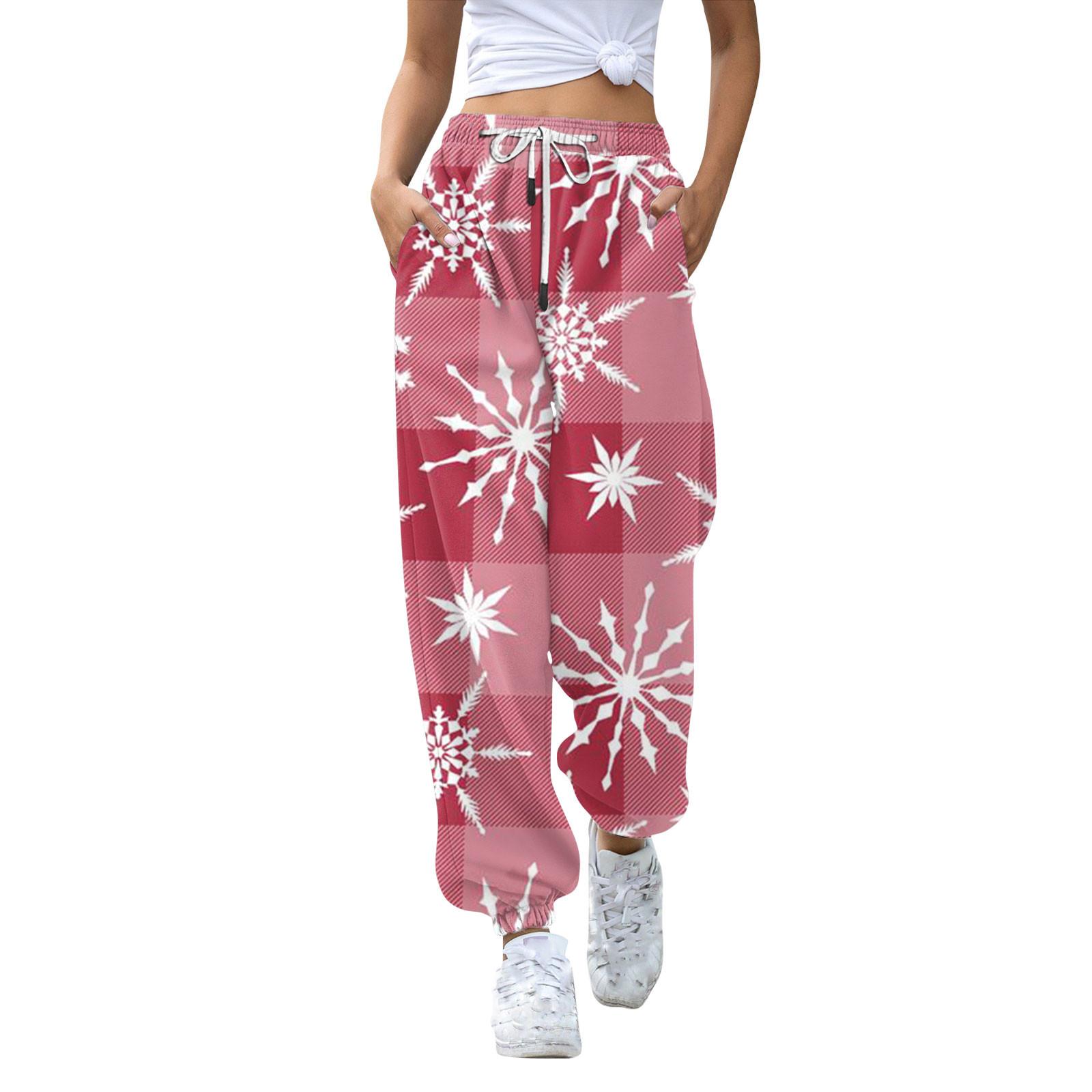 Женские повседневные модные рождественские принтованные повседневные спортивные брюки с эластичной талией и завязками на шнурке S розовый
Женские повседневные модные рождественские принтованные повседневные спортивные брюки с эластичной талией и завязками на шнурке S розовый
