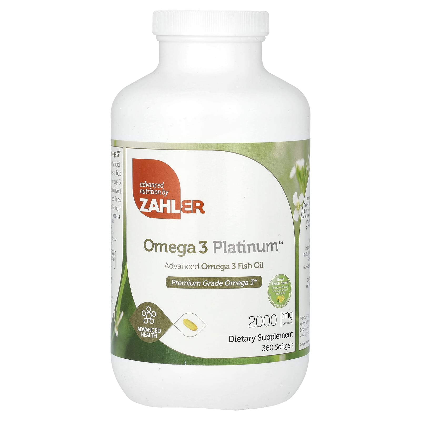 Omega 3 Platinum, Premium Omega-3 Fish Oil, 2,000Mg, 360 Softgels (1,000Mg per Softgel)
Omega 3 Platinum, Premium Omega-3 Fish Oil, 2,000Mg, 360 Softgels (1,000Mg per Softgel)