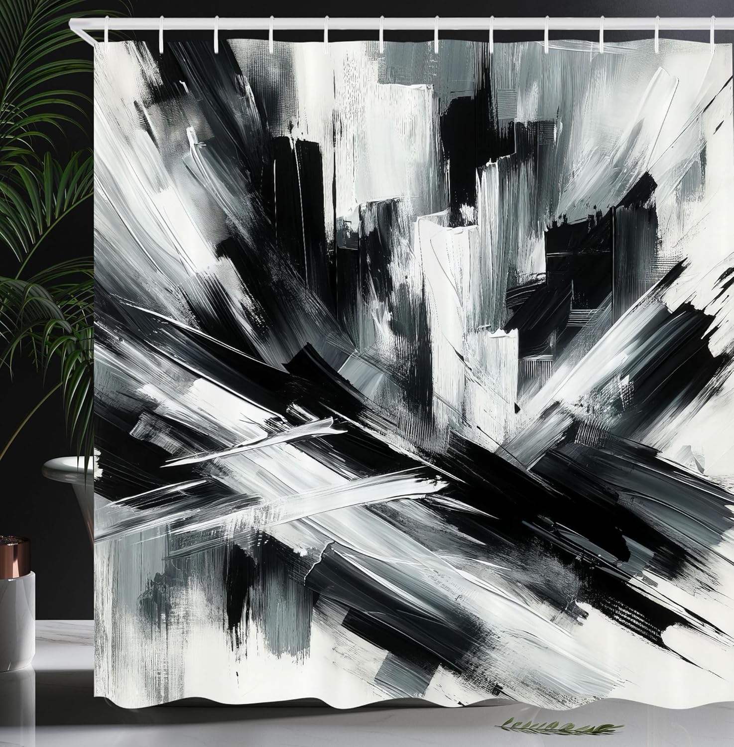 чорно-біла шторка для душу туманні високі дерева ліс природний ландшафт тканина прикраса для ванної шторка для душу з гачком 90x180cm
чорно-біла шторка для душу туманні високі дерева ліс природний ландшафт тканина прикраса для ванної шторка для душу з гачком 90x180cm