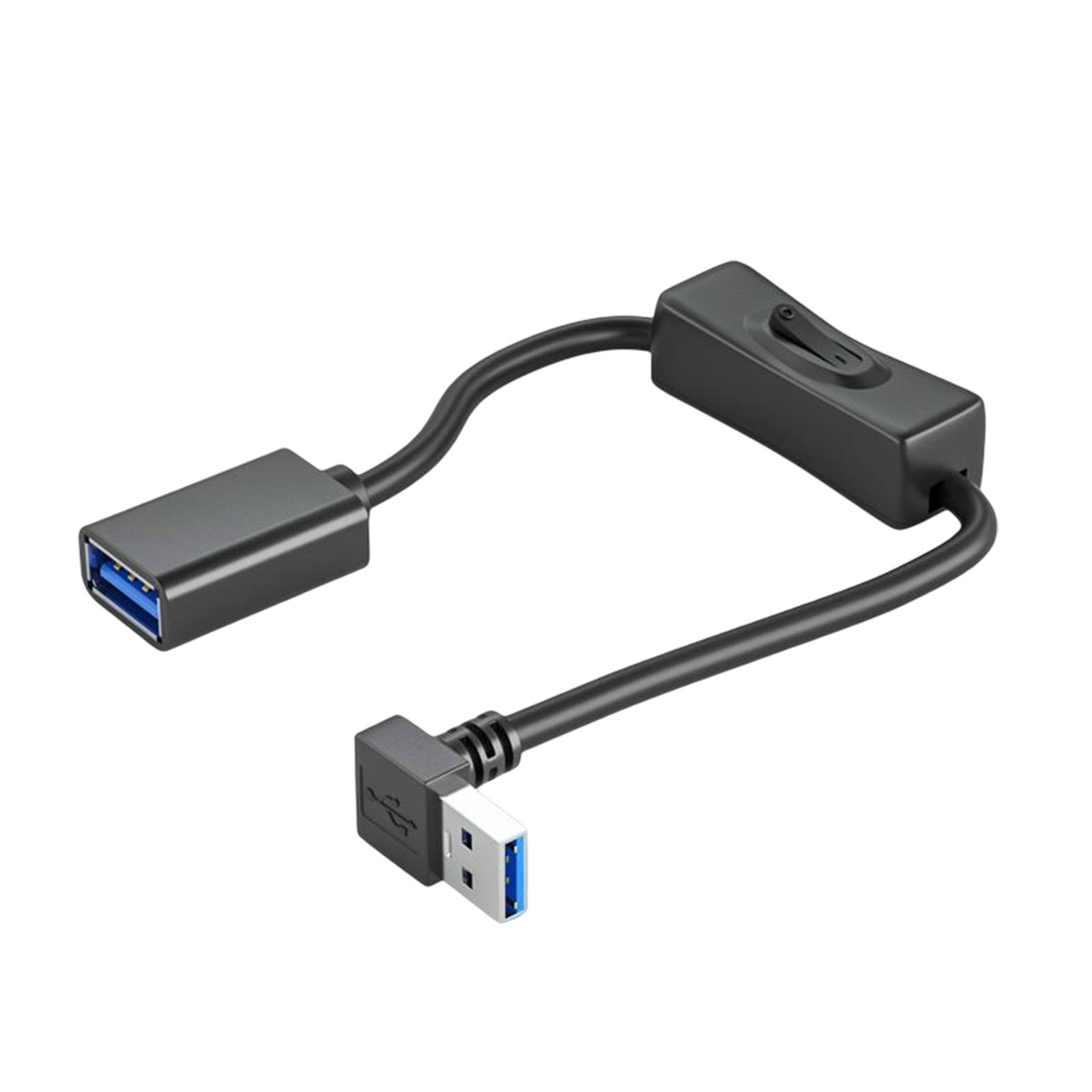 USB-кабель з вимикачем живлення, кутовий USB3.0 тато до мами, лінія передачі даних, кабель живлення, подовжувальний кабель 30CM
USB-кабель з вимикачем живлення, кутовий USB3.0 тато до мами, лінія передачі даних, кабель живлення, подовжувальний кабель 30CM