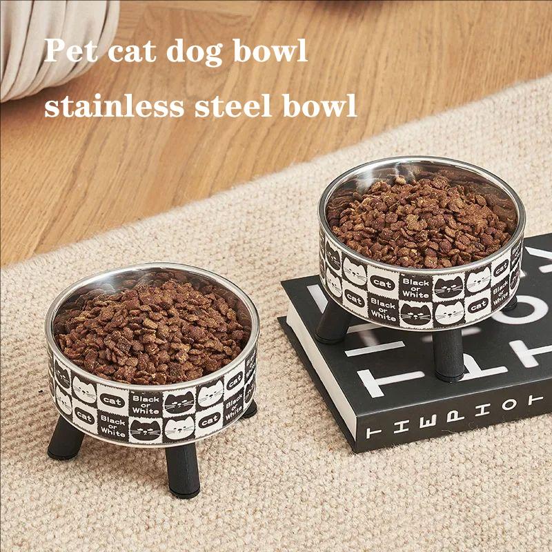 1PC Cartoon Pet Neck Protection Stainless Steel Bowl No Black Mouth Retro High-foot Bowl Feeding Water Cat Rice Elevated Bowl
1PC Cartoon Pet Neck Protection Stainless Steel Bowl No Black Mouth Retro High-foot Bowl Feeding Water Cat Rice Elevated Bowl