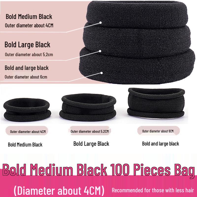 Эластичные резинки для женщин - Высокая эластичность, Прочные черные резинки для волос, Утолщенные простые резинки для волос
Эластичные резинки для женщин - Высокая эластичность, Прочные черные резинки для волос, Утолщенные простые резинки для волос